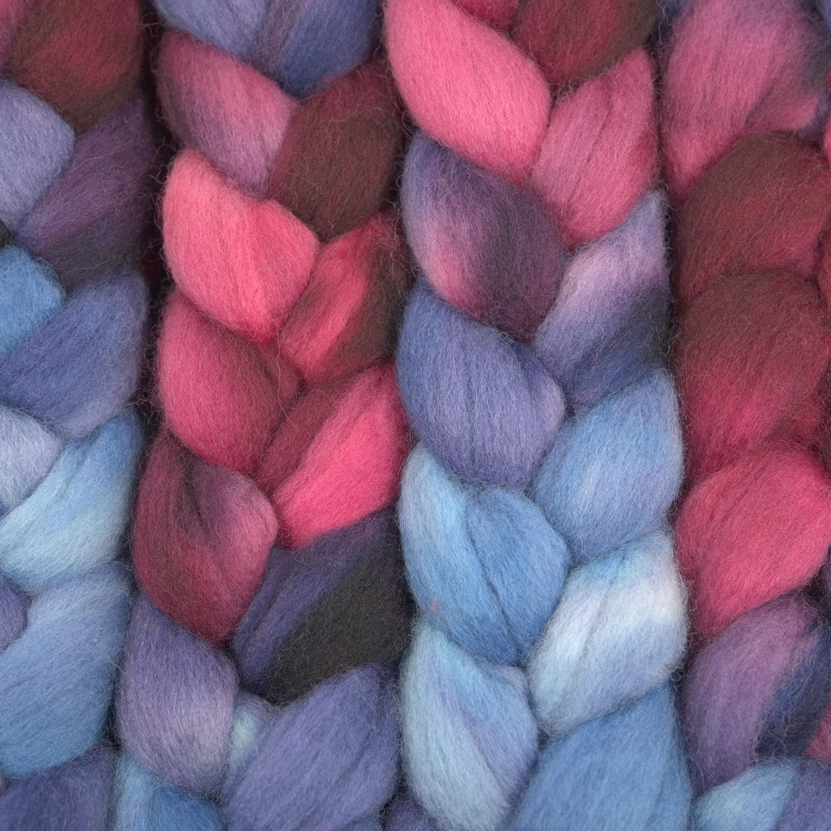 Hand Painted Blue Faced Leicester Roving (4oz) | Combed Top for Spinning and Felting