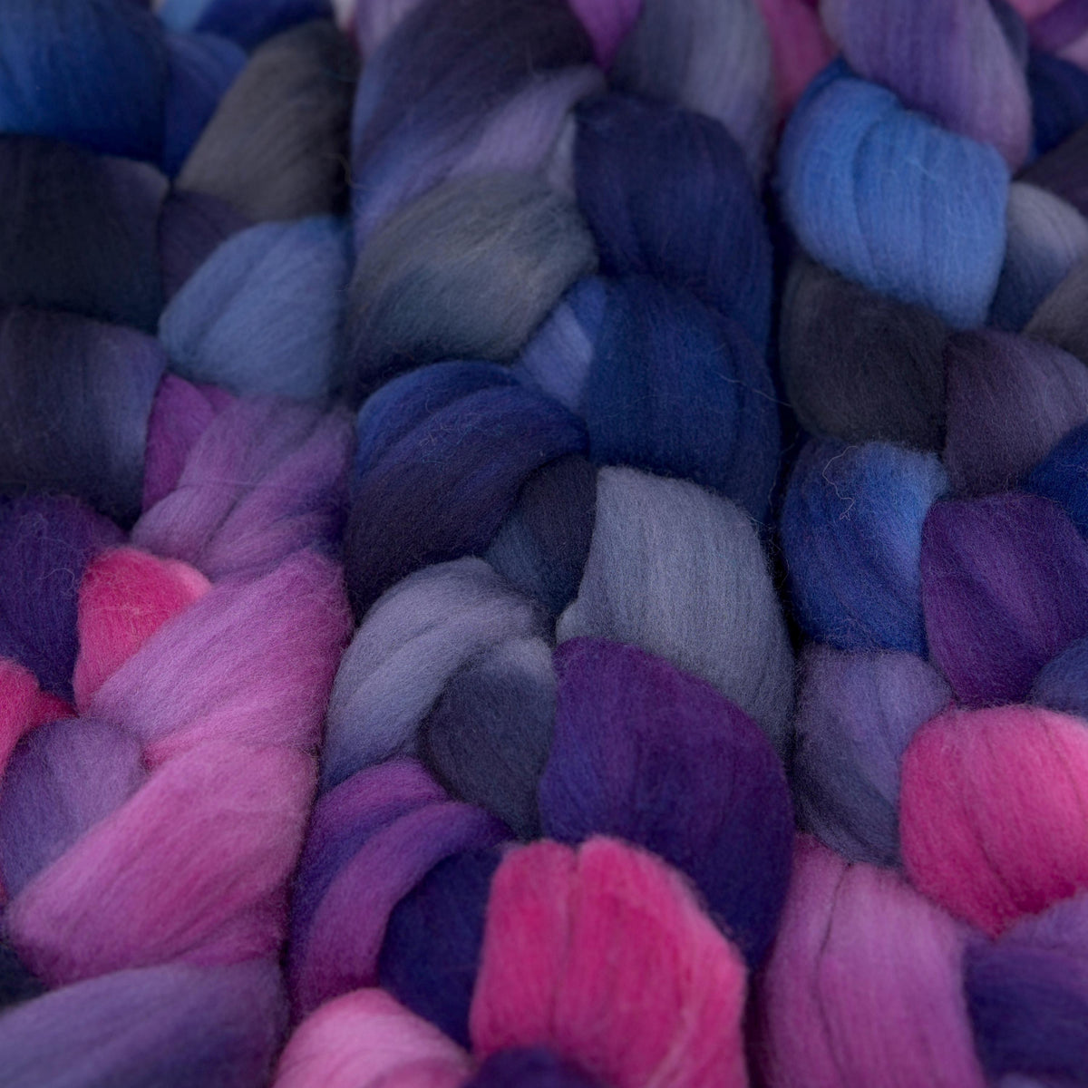 Hand Painted Rambouillet Roving (4oz) | Combed Top for Spinning and Felting