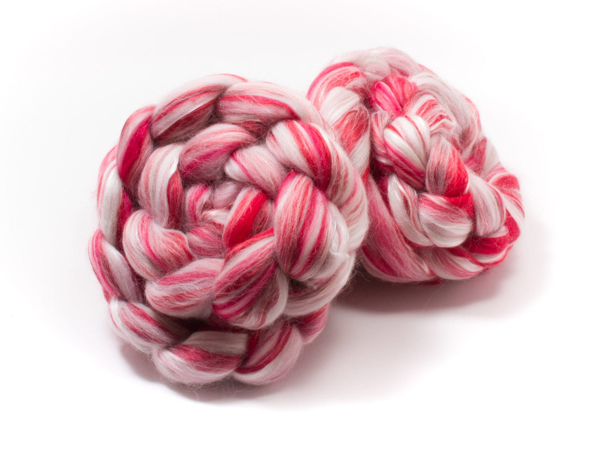 Merino Wool / Silk (4oz) | Combed Top / Roving for Spinning and Felting