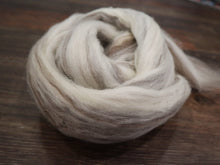 Load image into Gallery viewer, Undyed BFL Blueface Leicester Humbug (4oz) | Combed Top / Roving