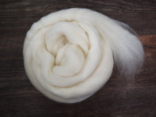 Load image into Gallery viewer, Blue Face Leicester (BFL) Wool Roving (Combed Top) - Undyed Spinning or Felting Fiber (4oz)
