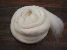 Load image into Gallery viewer, Blue Face Leicester (BFL) Wool Roving (Combed Top) - Undyed Spinning or Felting Fiber (4oz)