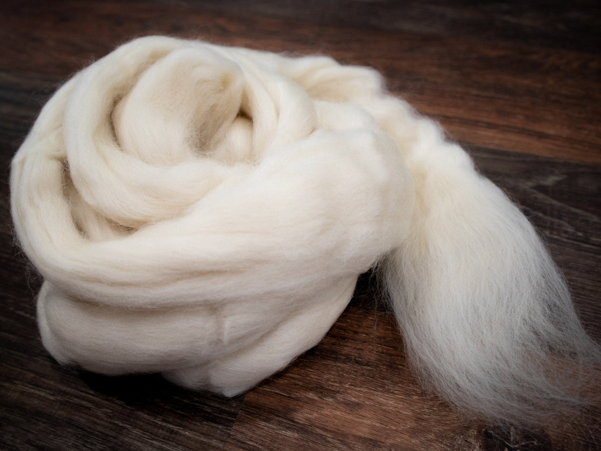 Falkland Wool (4oz) | Combed Top / Roving for Spinning and Felting