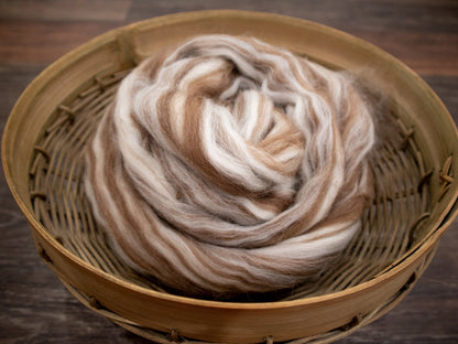 Shetland Wool Roving - Humbug (4oz) | Combed Top / Roving for Spinning and Felting