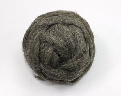 Gray Herdwick Wool - Natural Roving for Spinning or Felting (4 oz)