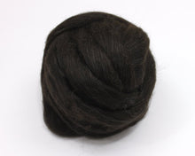 Load image into Gallery viewer, Icelandic Wool - Natural Black (4oz) | Combed Top / Roving for Spinning and Felting
