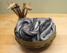 Load image into Gallery viewer, Icelandic Wool - Natural Humbug (4 oz) | Combed Top / Roving for Spinning and Felting