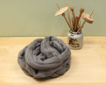 Load image into Gallery viewer, Yak Fiber - Natural Light Brown Roving - Undyed Spinning Fiber (4oz)