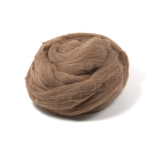 Load image into Gallery viewer, Brown Manx Loagthan Wool - Natural Roving for Spinning or Felting (4 oz)