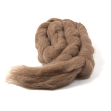 Load image into Gallery viewer, Brown Manx Loagthan Wool - Natural Roving for Spinning or Felting (4 oz)