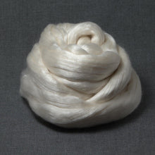 Load image into Gallery viewer, Merino / Cultivated Silk Top - Roving - Undyed Spinning Fiber (4oz)