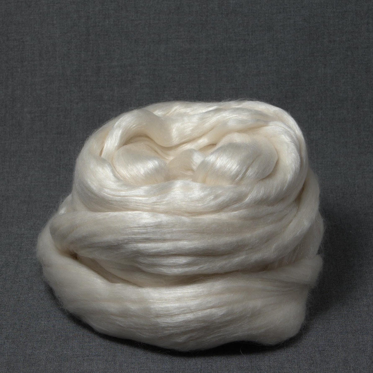 Merino / Cultivated Silk Top - Roving - Undyed Spinning Fiber (4oz)