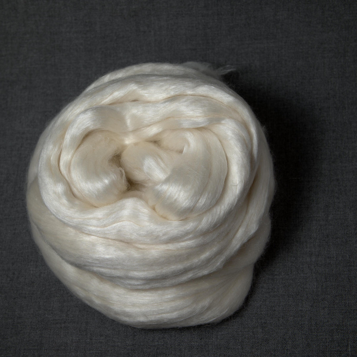Merino / Cultivated Silk Top - Roving - Undyed Spinning Fiber (4oz)