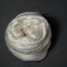 Load image into Gallery viewer, Merino / Cultivated Silk Top - Roving - Undyed Spinning Fiber (4oz)