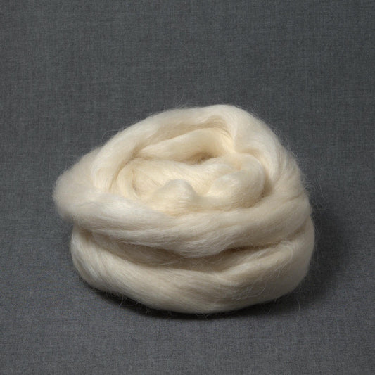 Teeswater Wool - Undyed Roving for Spinning or Felting (4 oz)
