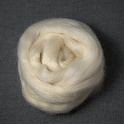 Teeswater Wool - Undyed Roving for Spinning or Felting (4 oz)