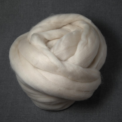 Undyed Cormo Wool Top (4oz) | Combed Top / Roving for Spinning