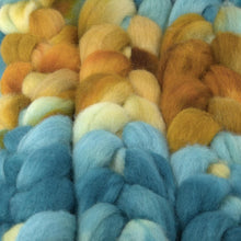 Load image into Gallery viewer, Hand Painted Blue Faced Leicester Roving (4oz) | Combed Top for Spinning and Felting