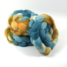 Load image into Gallery viewer, Hand Painted Blue Faced Leicester Roving (4oz) | Combed Top for Spinning and Felting