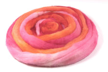 Load image into Gallery viewer, Hand Painted Blue Faced Leicester Roving (4oz) | Combed Top for Spinning and Felting