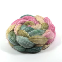 Load image into Gallery viewer, Hand Painted 50/25/25 BFL / Rose Fiber / Baby Alpaca Roving (4oz) | Combed Top for Spinning and Felting
