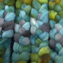 Load image into Gallery viewer, Hand Painted Blue Faced Leicester Roving (4oz) | Combed Top for Spinning and Felting