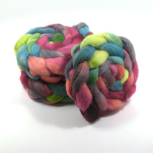 Load image into Gallery viewer, Hand Painted Blue Faced Leicester Roving (4oz) | Combed Top for Spinning and Felting