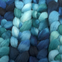 Load image into Gallery viewer, Hand Painted Blue Faced Leicester Roving (4oz) | Combed Top for Spinning and Felting
