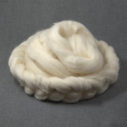 Lleyn Wool Roving - Undyed (4oz) | Combed Top / Roving for Spinning and Felting