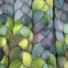 Load image into Gallery viewer, Hand Painted Blue Faced Leicester Roving (4oz) | Combed Top for Spinning and Felting
