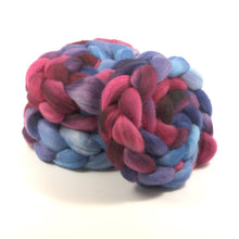 Load image into Gallery viewer, Hand Painted Blue Faced Leicester Roving (4oz) | Combed Top for Spinning and Felting