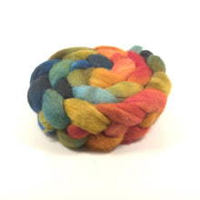 Load image into Gallery viewer, Hand Painted Blue Faced Leicester Roving (4oz) | Combed Top for Spinning and Felting