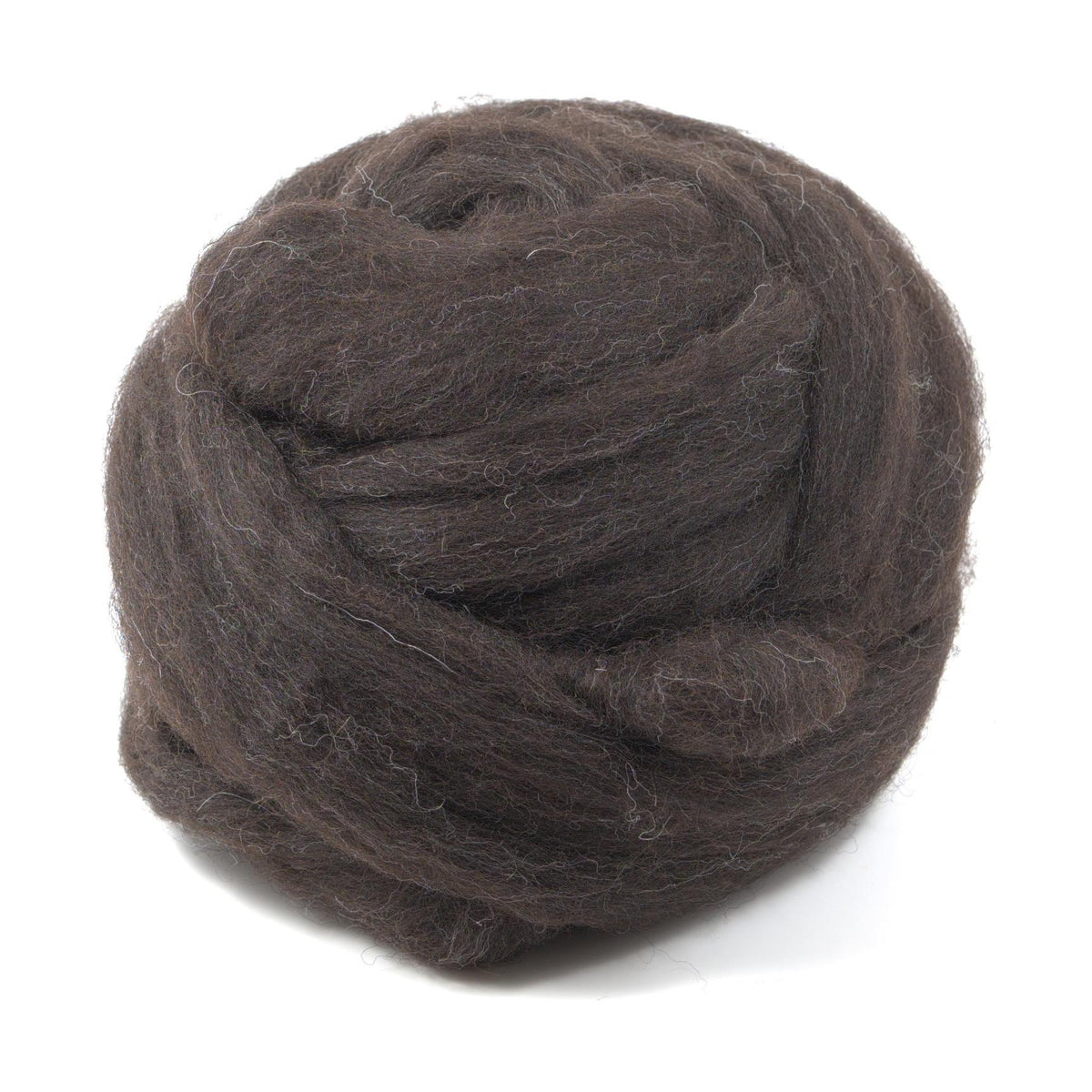 Jacob Wool - Natural Black - Undyed (4oz) | Combed Top / Roving for Spinning and Felting