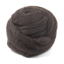Load image into Gallery viewer, Jacob Wool - Natural Black - Undyed (4oz) | Combed Top / Roving for Spinning and Felting