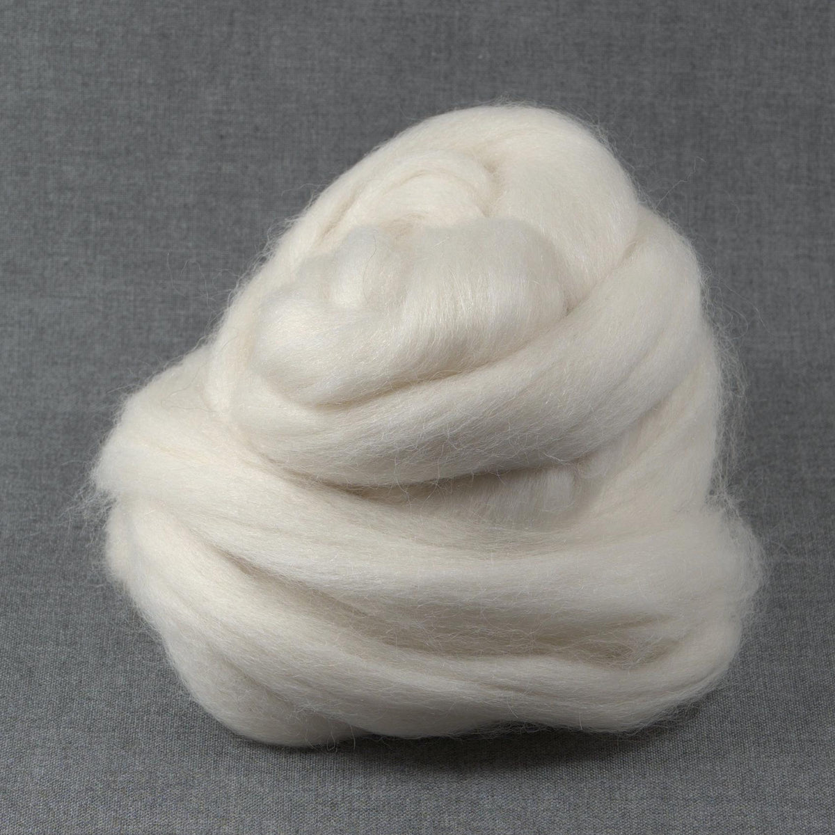 White Baby Alpaca Roving - Undyed (4oz) | Combed Top / Roving for Spinning and Felting