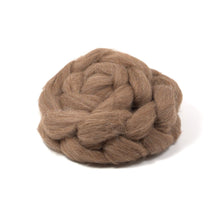 Load image into Gallery viewer, Brown Manx Loagthan Wool - Natural Roving for Spinning or Felting (4 oz)
