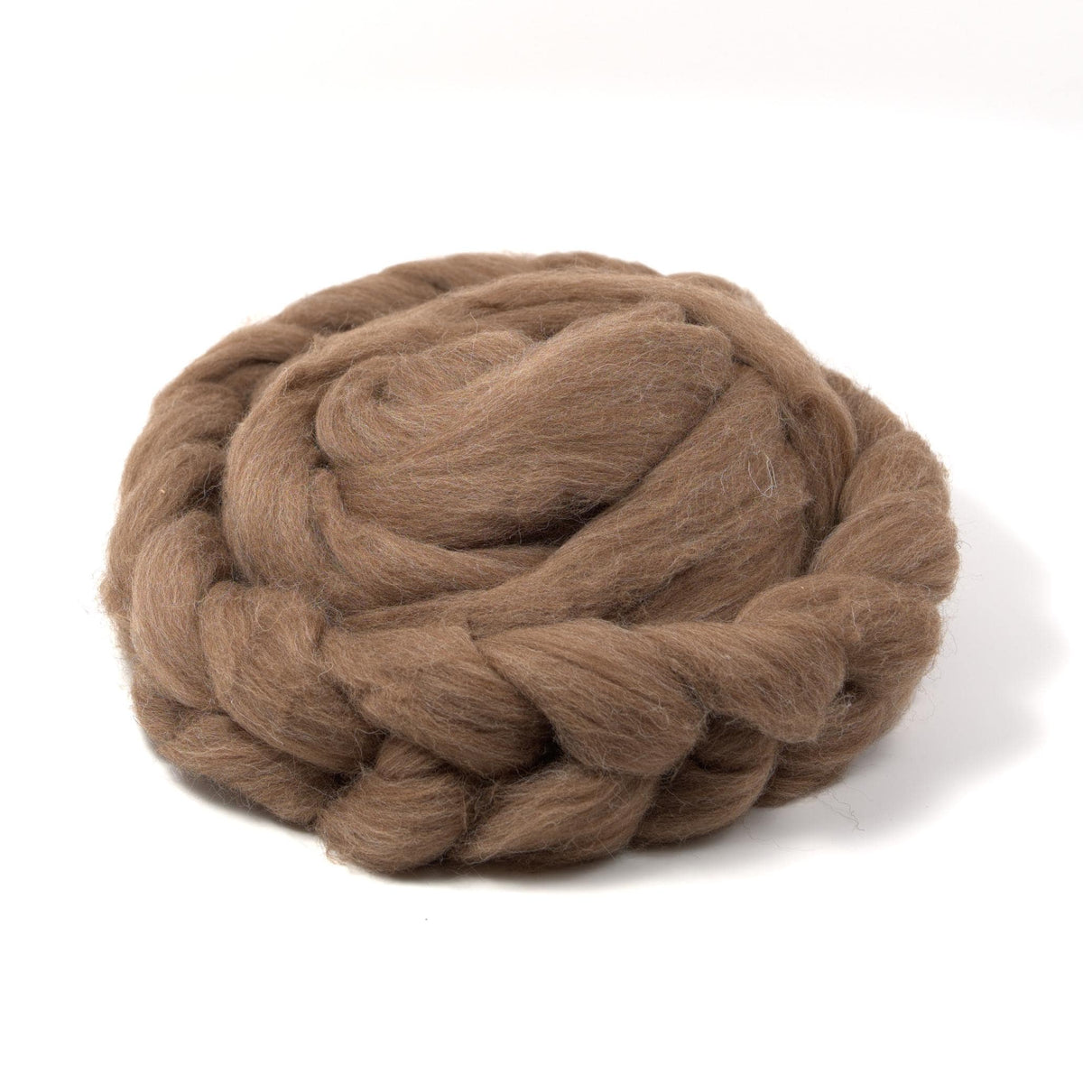 Brown Manx Loagthan Wool - Natural Roving for Spinning or Felting (4 oz)