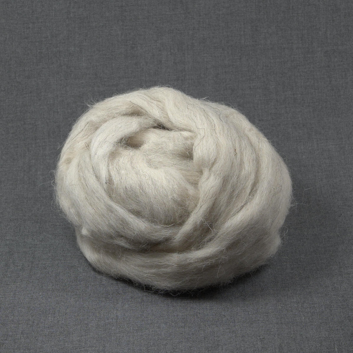 Gray Swaledale Wool Roving (4oz) | Combed Top / Roving for Spinning and Felting