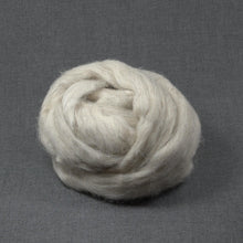 Load image into Gallery viewer, Gray Swaledale Wool Roving (4oz) | Combed Top / Roving for Spinning and Felting