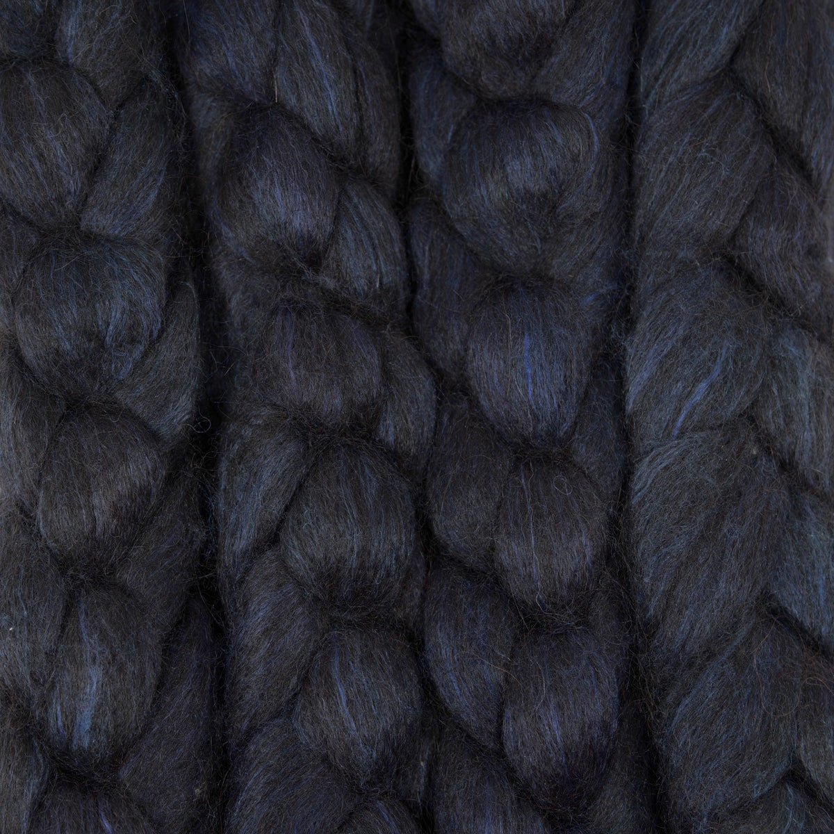 Hand Painted 80/20 Black Alpaca Mulberry Silk Roving (4oz) | Combed Top for Spinning and Felting