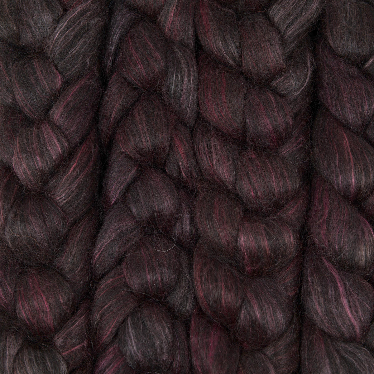 Hand Painted 80/20 Black Alpaca Mulberry Silk Roving (4oz) | Combed Top for Spinning and Felting