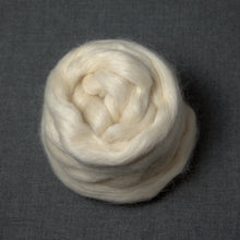 Load image into Gallery viewer, Wensleydale Wool Fiber - Undyed Roving for Spinning or Felting (4 oz)
