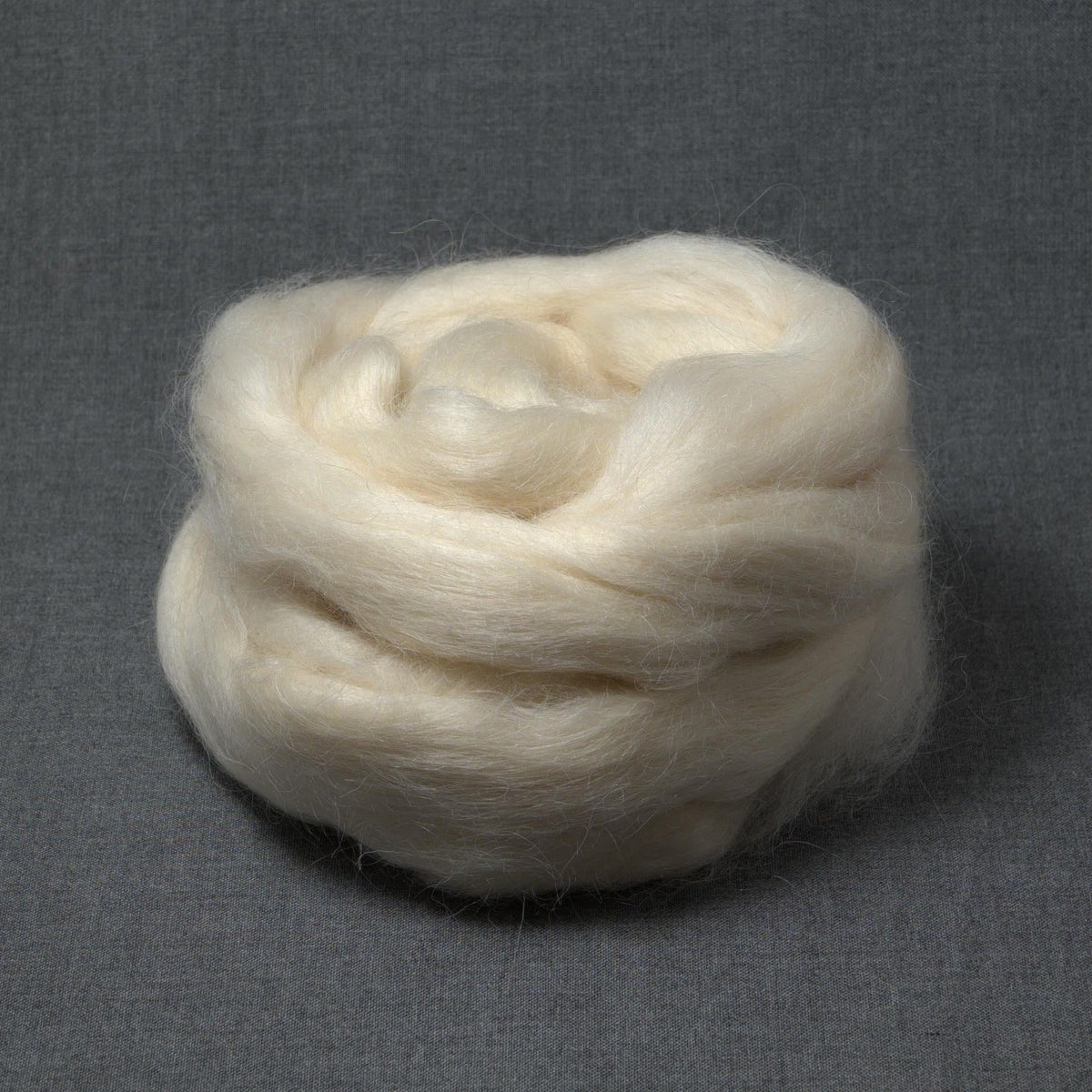 Teeswater Wool - Undyed Roving for Spinning or Felting (4 oz)