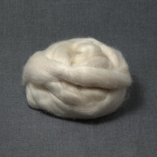 Load image into Gallery viewer, Masham Wool - Natural White - Undyed Roving for Spinning or Felting (4 oz)