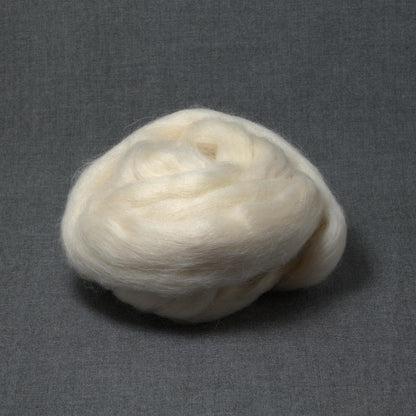 Masham Wool - Natural White - Undyed Roving for Spinning or Felting (4 oz)