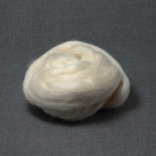 Load image into Gallery viewer, Masham Wool - Natural White - Undyed Roving for Spinning or Felting (4 oz)