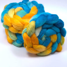 Load image into Gallery viewer, Hand Painted 75/25 BFL Silk Roving (4oz) | Combed Top for Spinning and Felting
