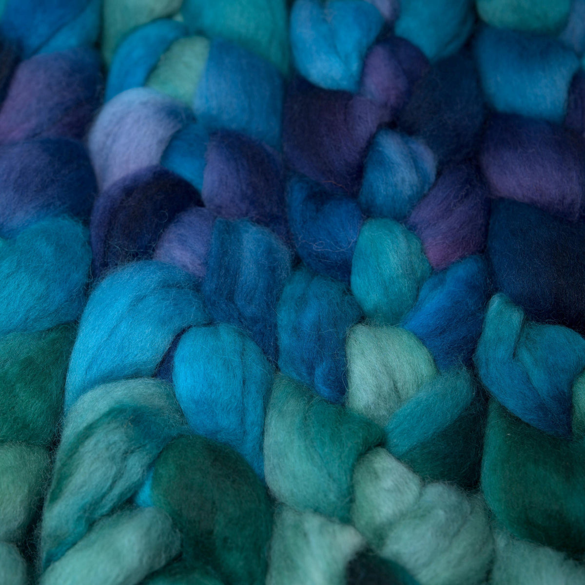 Hand Painted BFL Roving (4oz) | Combed Top for Spinning and Felting