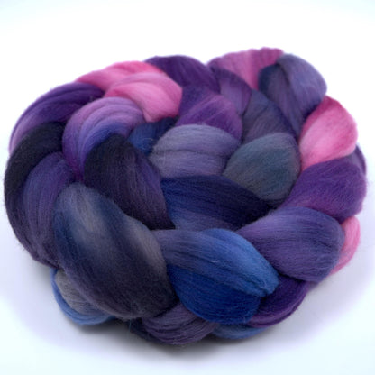 Hand Painted Rambouillet Roving (4oz) | Combed Top for Spinning and Felting