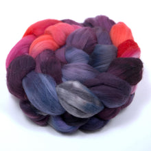 Load image into Gallery viewer, Hand Painted Rambouillet Roving (4oz) | Combed Top for Spinning and Felting